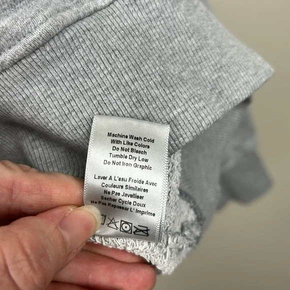 SPIRITUAL GANGSTER XS “let the good vibes roll” grey pull over sweatshirt - Picture 6 of 7